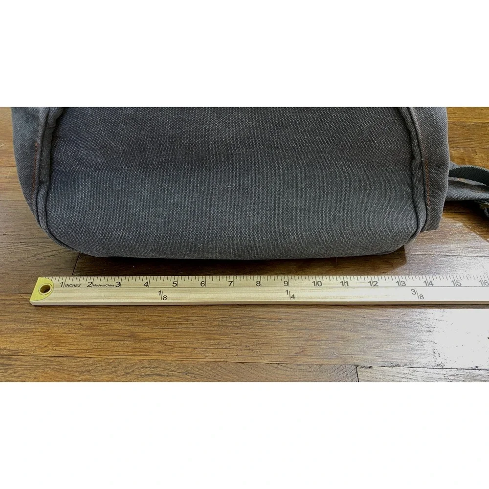 Augur Jans Canvas Leather Backpack Rucksack Hiking Laptop Travel Bag Gorpcore